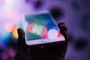smartphone chat message night