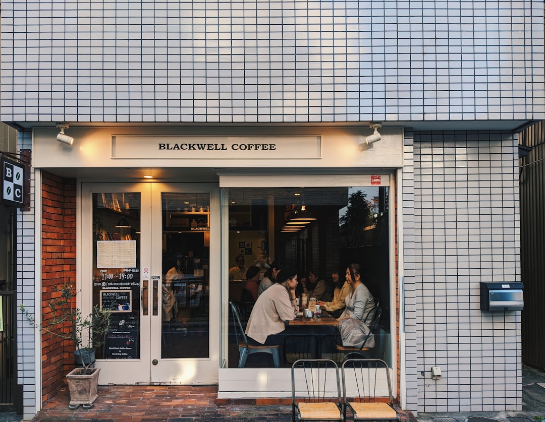 young couple cafe tokyo