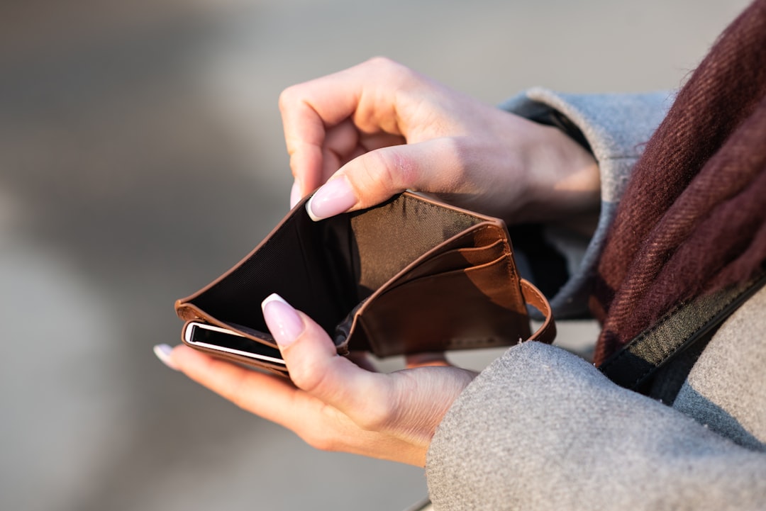 woman wallet smartphone payment