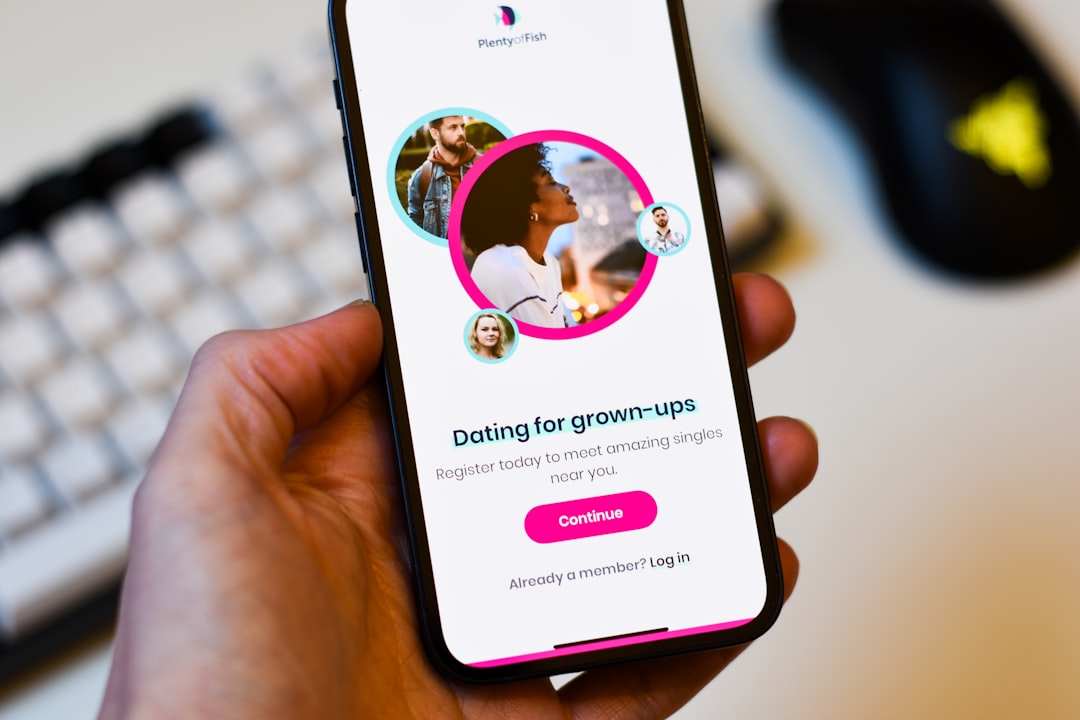 smartphone dating app screen