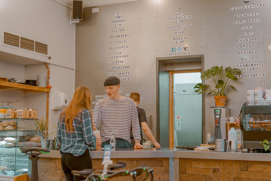 young people meeting cafe