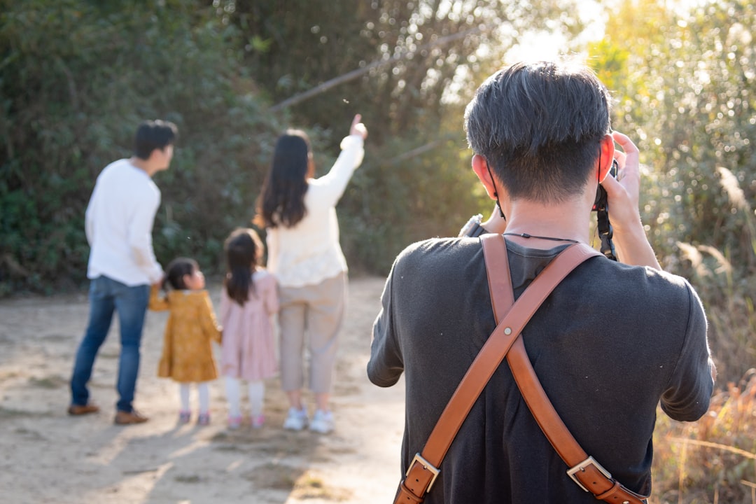 professional photographer portrait shooting outdoor