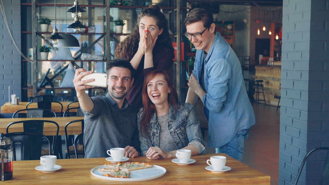 woman cafe smartphone lifestyle