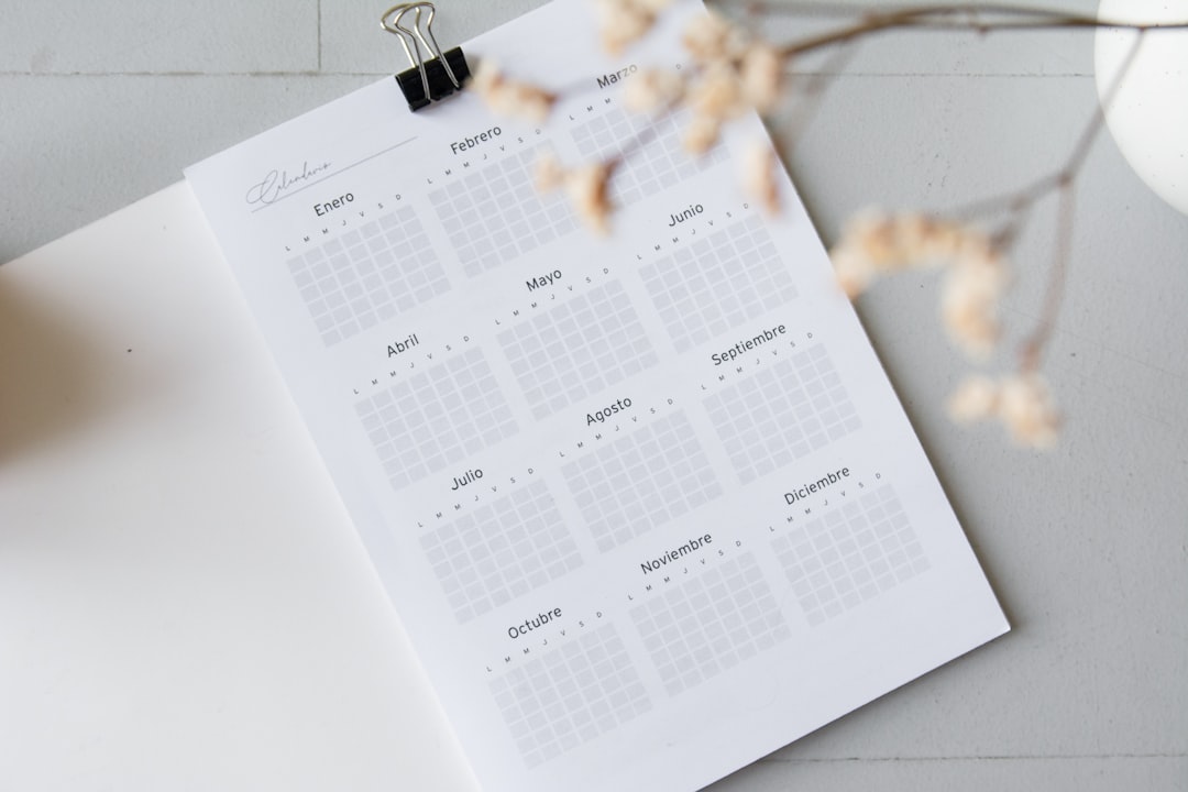 calendar planner with wedding ring