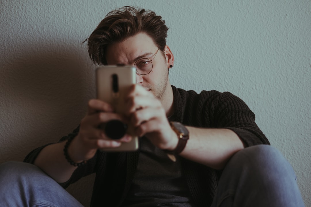 smartphone dating app frustrated user