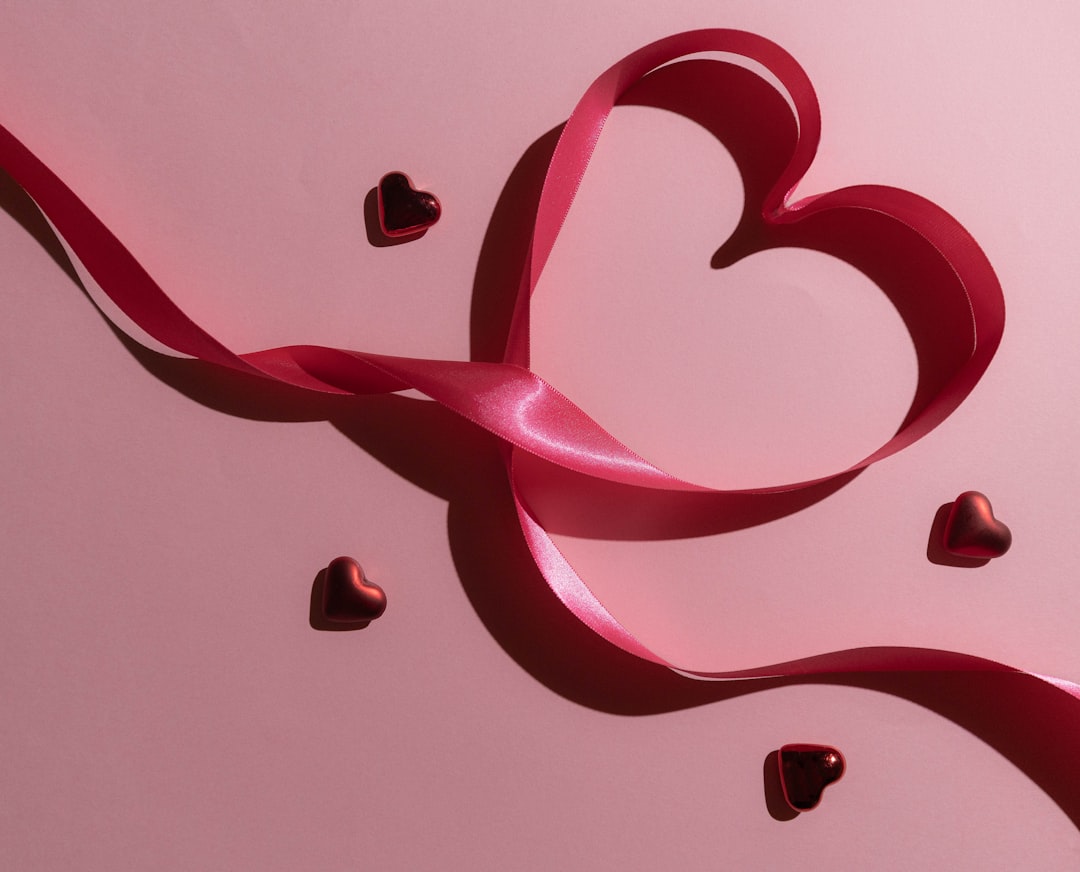 ribbon symbol heart pink