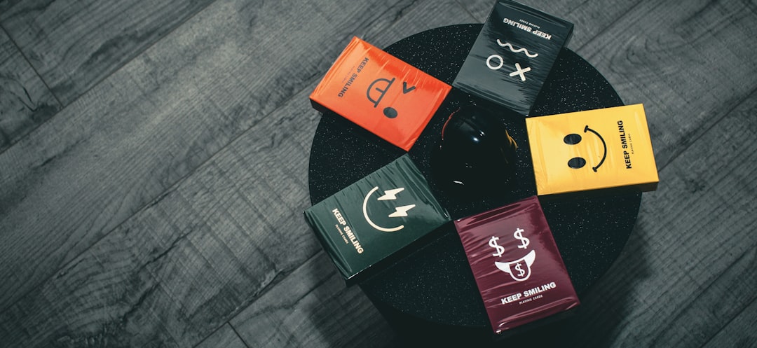 personality test cards on table