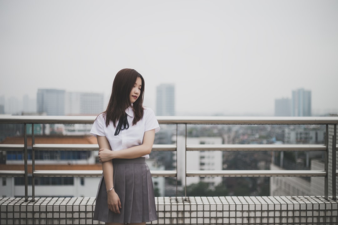 japanese woman office casual dress