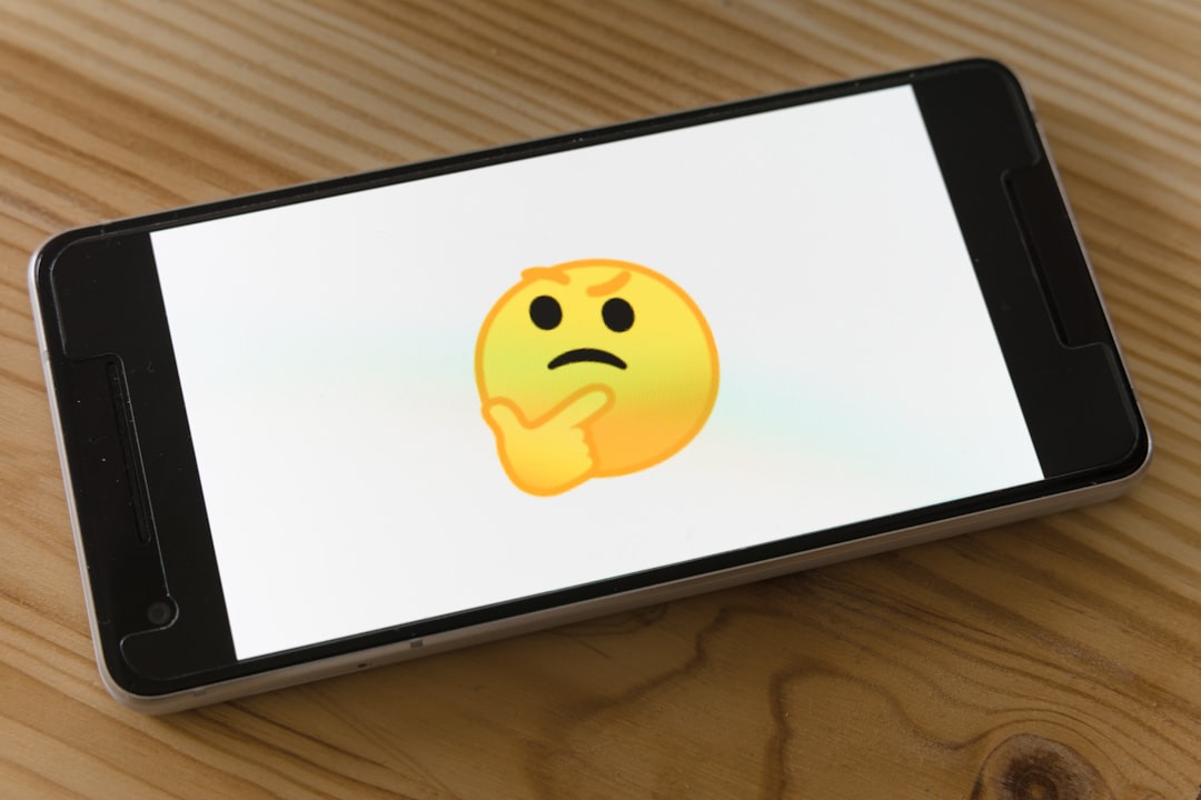 empty smartphone screen disappointed