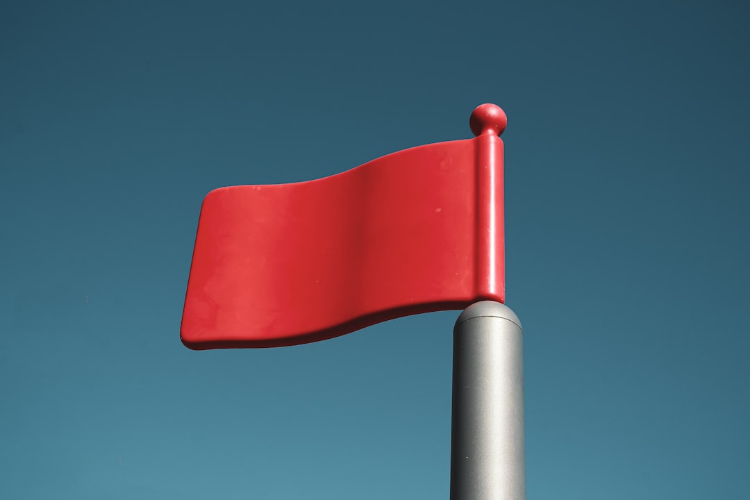 warning red flag phone notification