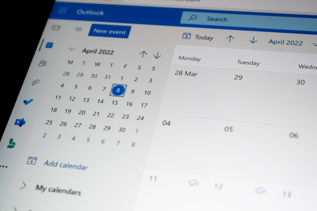 smartphone calendar second date
