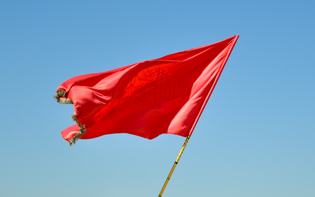 red flag warning sign