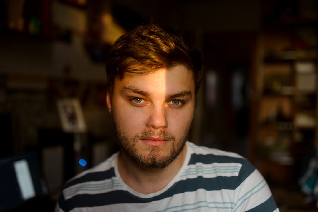 before after profile photo comparison man