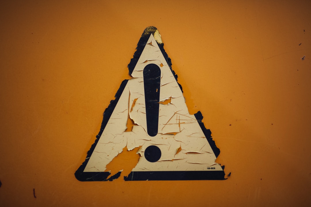 warning sign smartphone caution