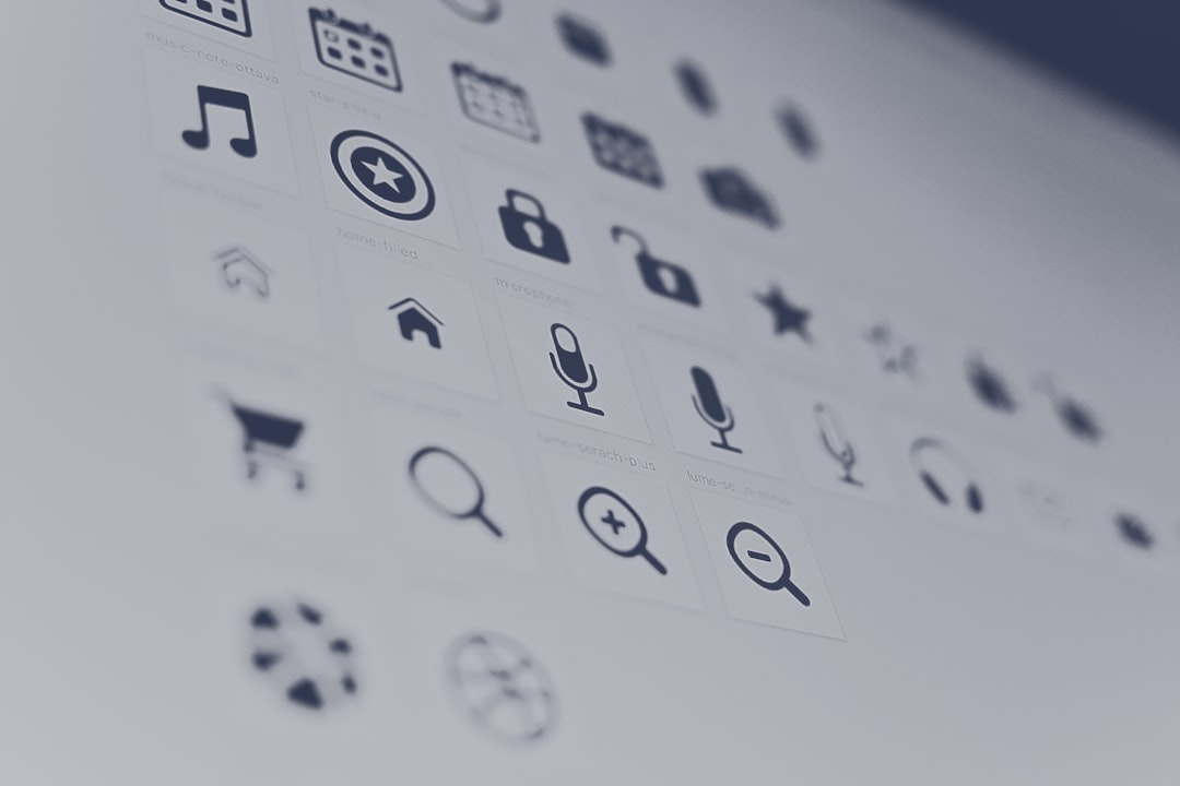 mobile app features icons interface