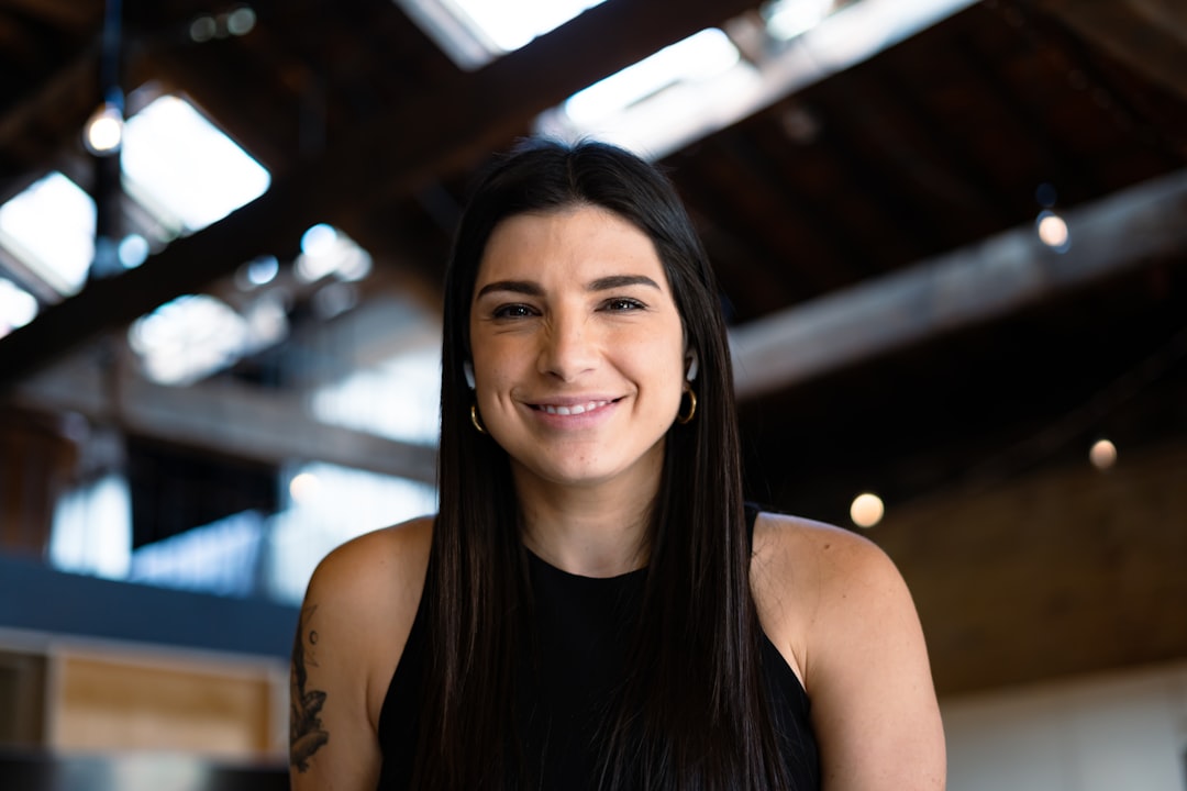 professional photoshoot woman smiling natural