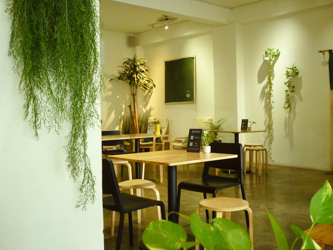 cozy cafe interior table