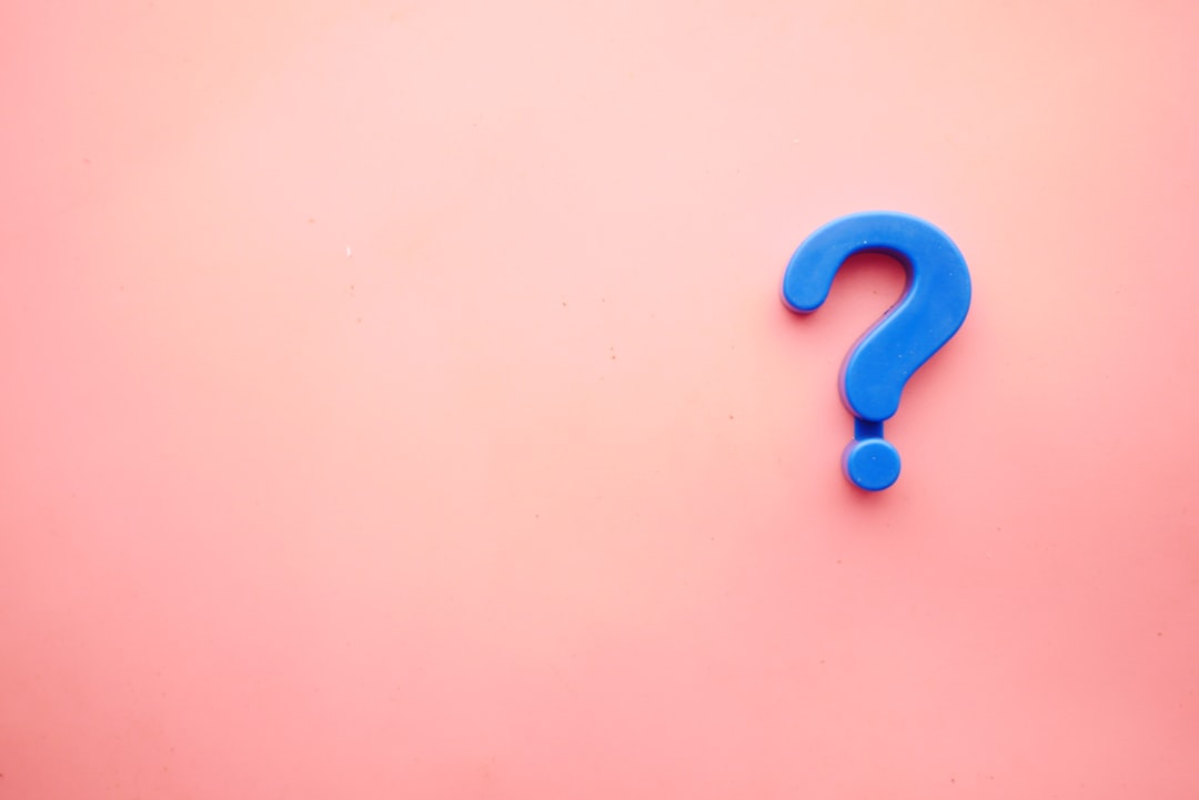 question mark icons pastel