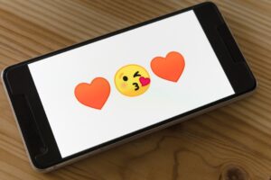 smartphone dating app interface
