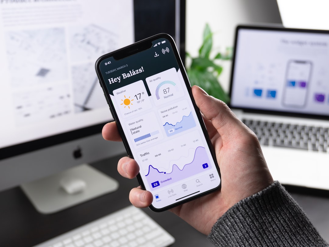 data analytics chart smartphone