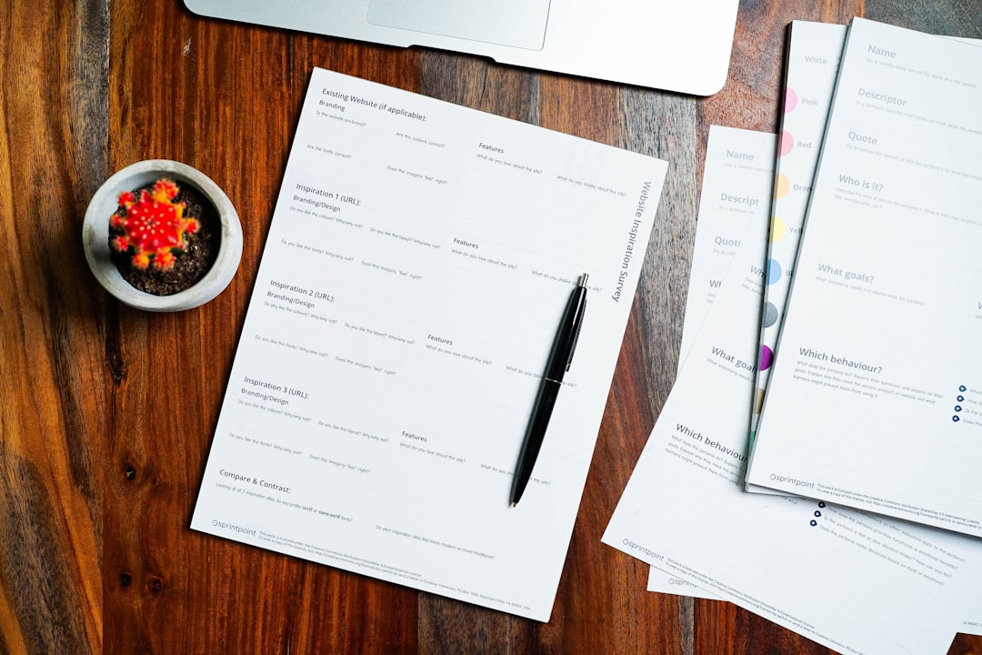 checklist business documents desk