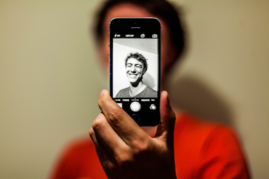 profile photo smartphone selfie casual