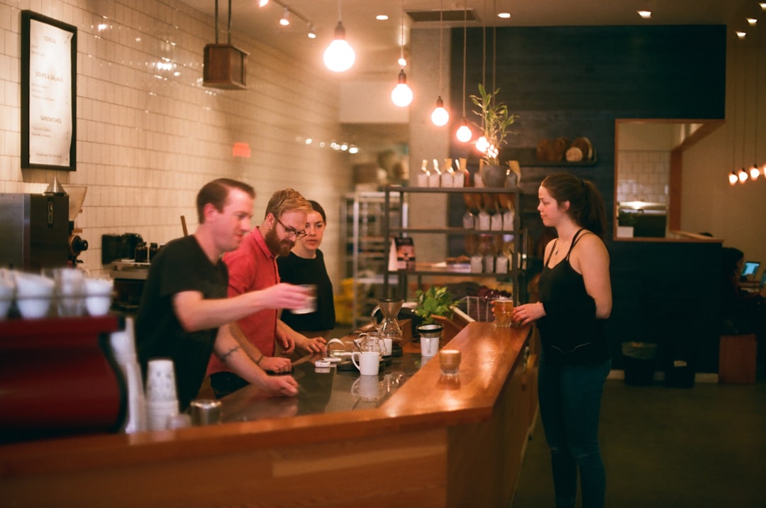 couple first date coffee shop daytime
