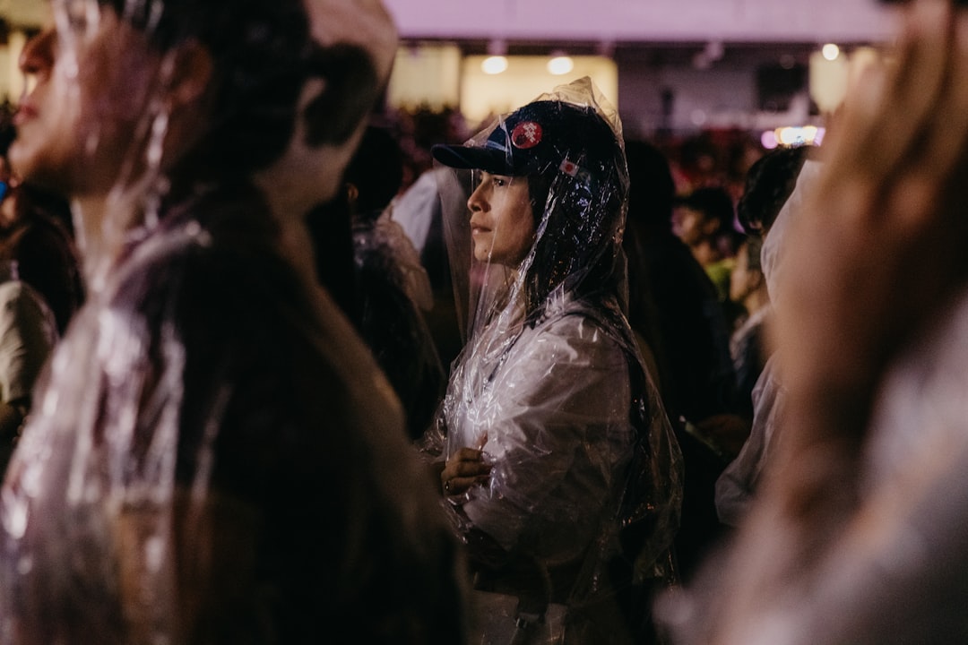 lonely woman at crowded social event
