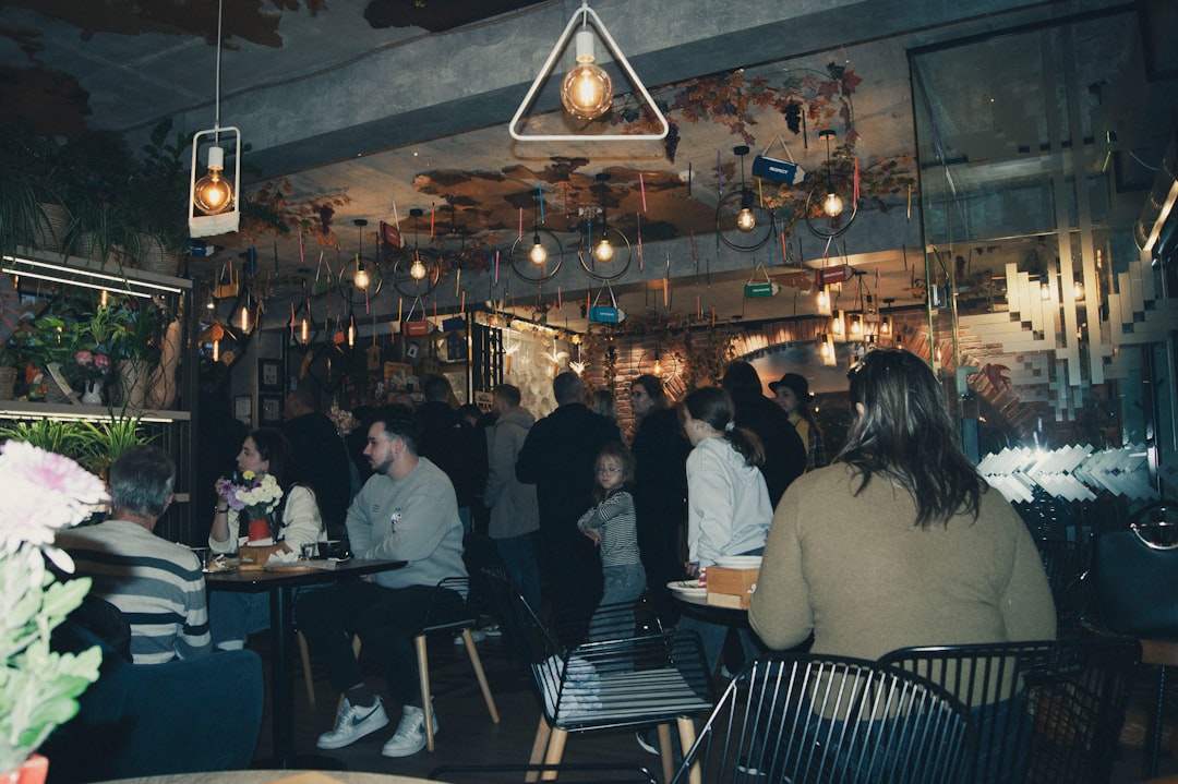 friends meeting at social event cafe