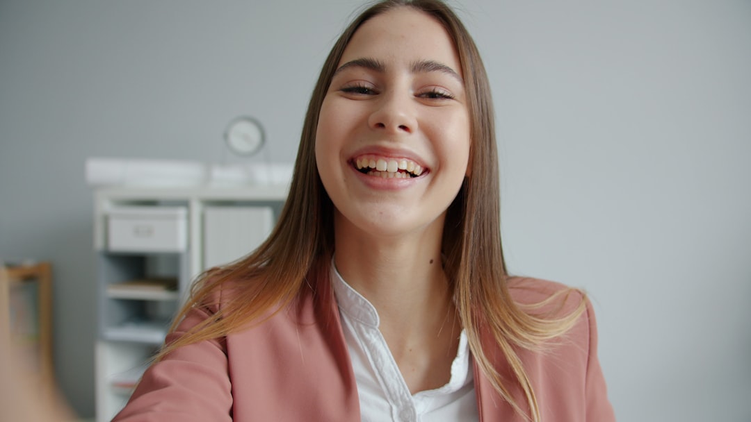 happy video call conversation home