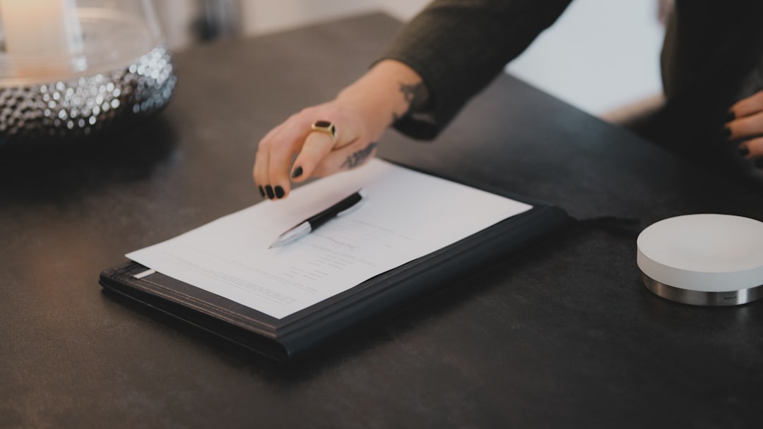person reading contract carefully warning