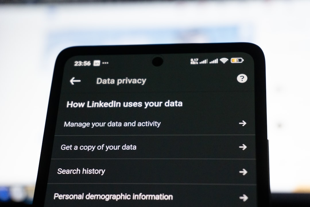 smartphone privacy settings screen
