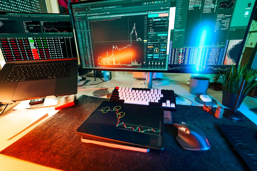 statistics chart data on desk