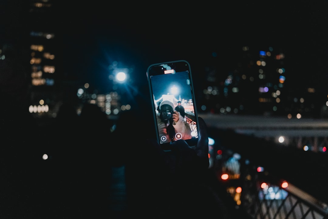 dating app swipe smartphone night