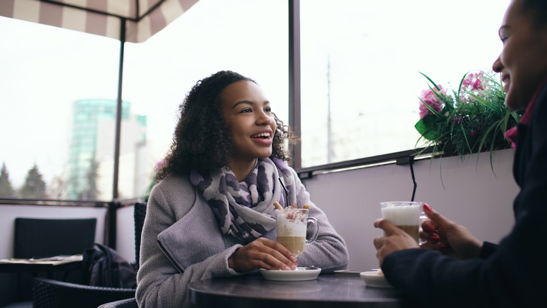 couple coffee date casual