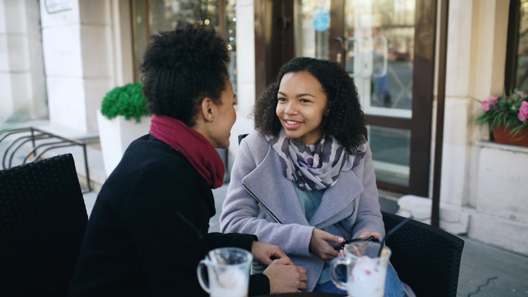 couple meeting at cafe first date