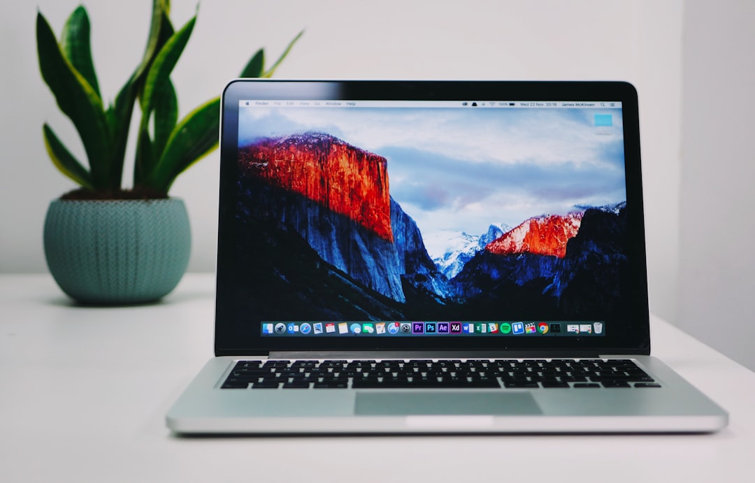 comparison table on laptop screen
