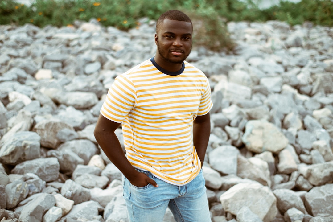 confident casual man outdoor smiling portrait
