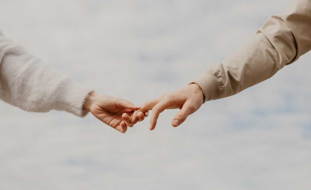 happy couple holding hands trust