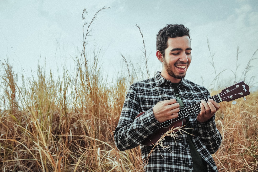 man enjoying his hobby confidently