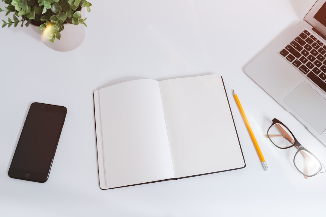 job interview notebook preparation desk
