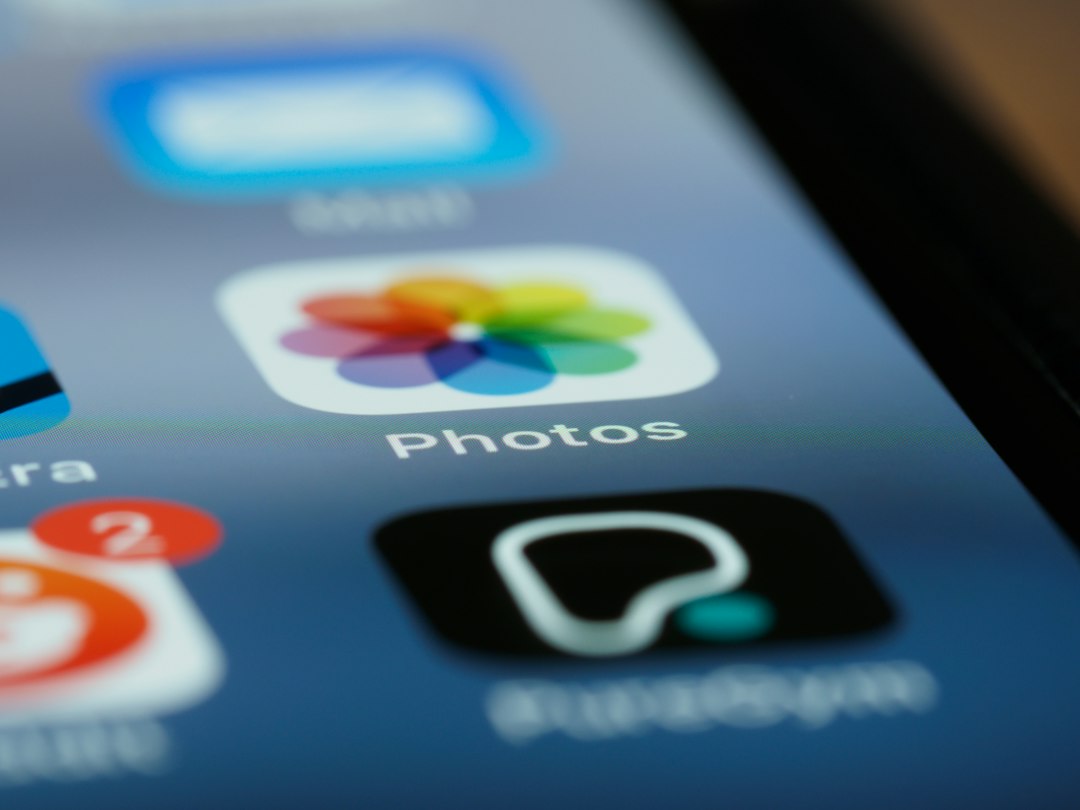 smartphone app profile screen closeup