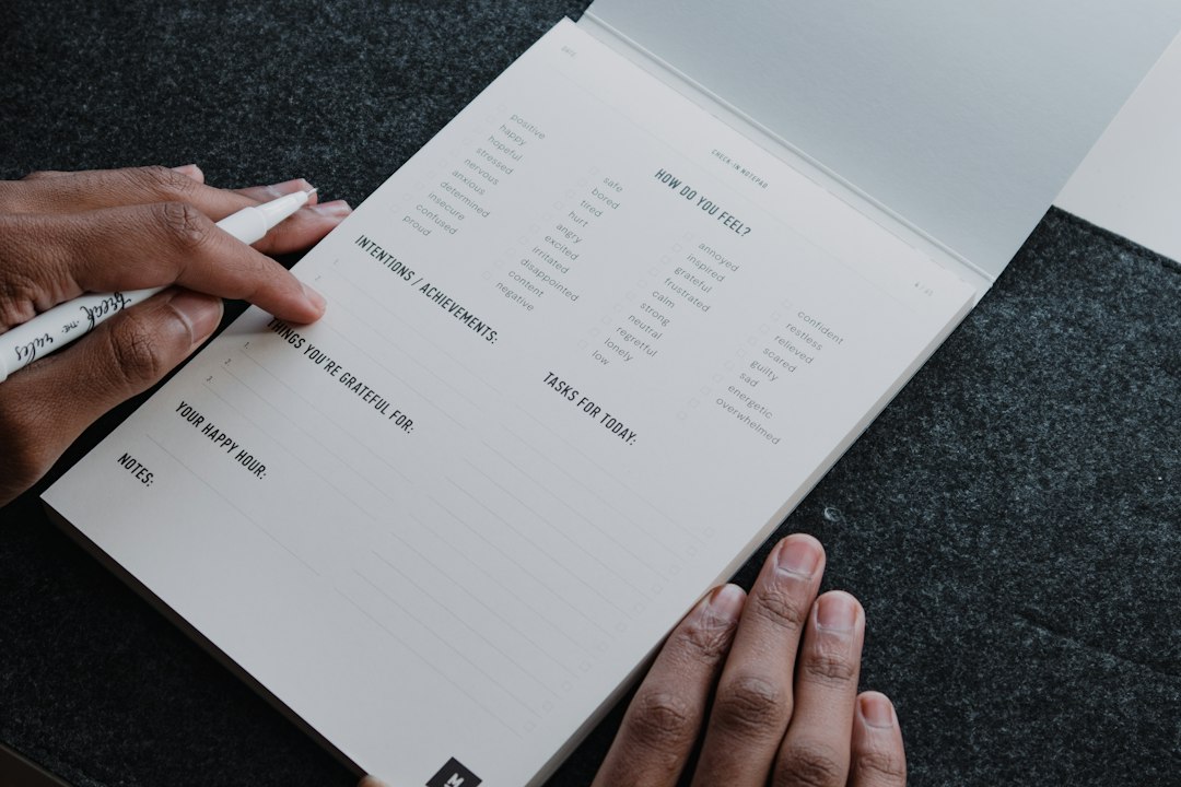 checklist notebook decision making