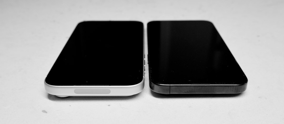 two smartphones comparison side by side