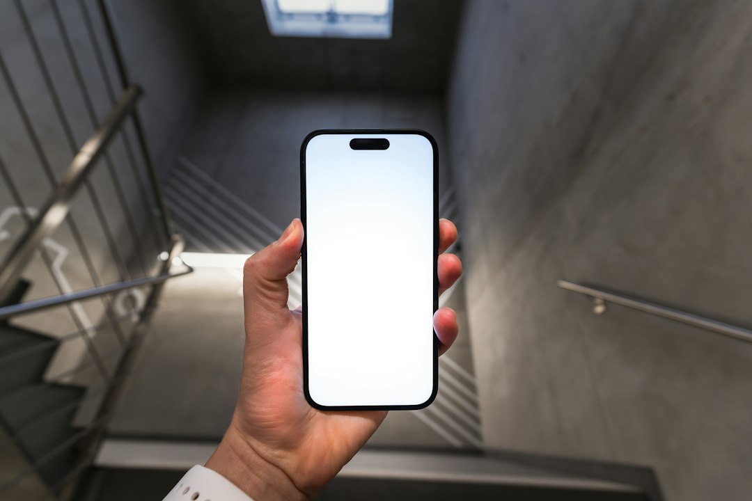 person tapping mobile app steps